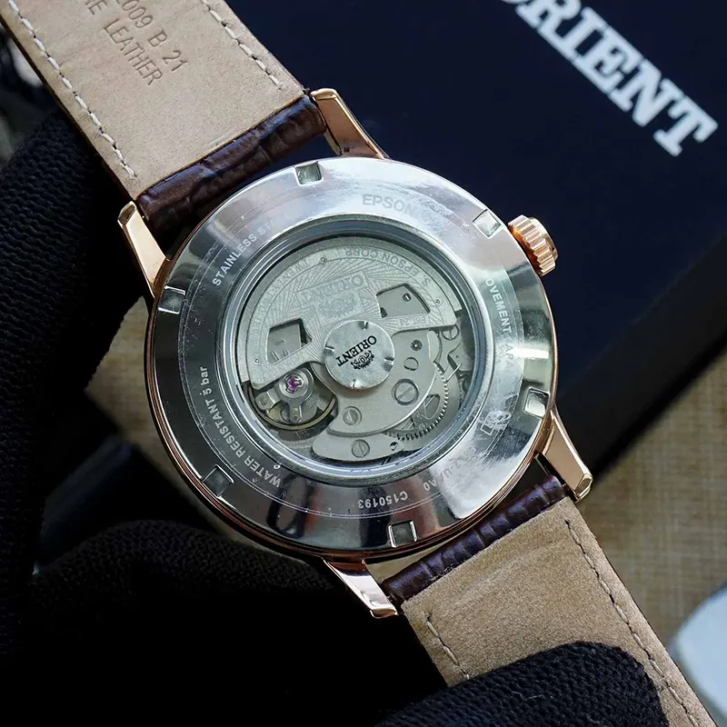 Orient Open Heart Champagne Classical Dial Men's Watch- AG00001S